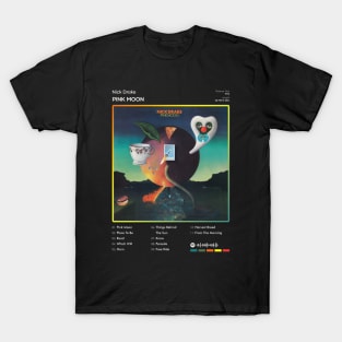 Nick Drake - Pink Moon Tracklist Album T-Shirt